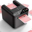 ADZERD Automatic Card Dealer Machine - Rechargeable for 1/2/3 Decks, 1-12 Players, Adjustable Dealing Distance, Quiet, 360 & 180 Rotation, Compatible with Poker, UNO, Bridge, Blackjack & More