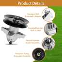 918-04125C 918-04126 618-04126 918-04125 Mower-Spindle Assembly Fit for Cub Cadet 50 inch Spindle Fits for Cub RZT50 LT1050 Lawn Mower LT1050 RZT50 LT1550 LT1554 LTX1050 LGTX1054 (2Pack)