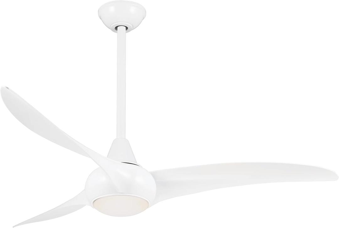 Minka-Aire F844-WH, Light Wave, 52" Ceiling Fan, White