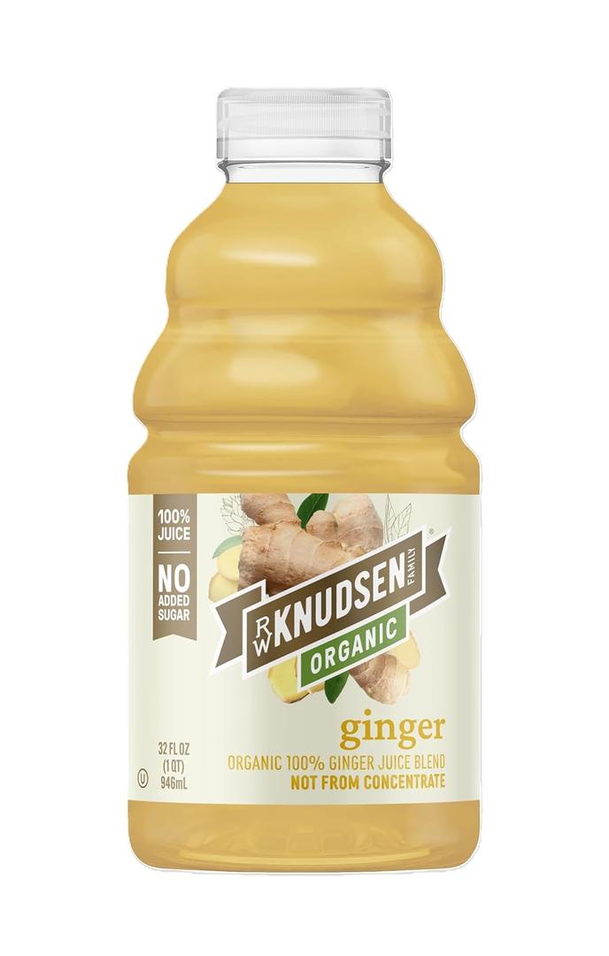 R.W. Knudsen Ginger Juice Organic, 32 fl oz (Pack of 1) (EXP 06/10/26)