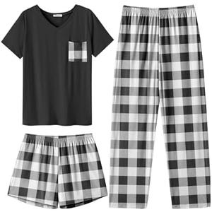 Ekouaer Women's 2 Piece Pajama Set Short Sleeve Sleepwear and Shorts Pants Pjs with Pockets XL Ekouaer Women's 2 Piece Pajama Set Short Sleeve Sleepwear and Shorts Pants Pjs with Pockets XL