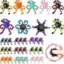 Transformable Fidget Spinners,Funny Stress Relief Sensory Fidget Toys,Deformable Chain DIY Robot Fingertip Gyros Toys Party Favors Easter Basket Stuffers for Kids and Adults (36PC)