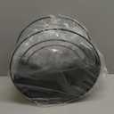 Textured Black Metal Garden Hanging Planters for Indoor Plants - Outdoor Hanging Plant Holder - Wall Plant Holder with Drain Holes for Plants and Flower (Set of 3)