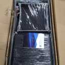 24U Server Rack Cabinet with Drawer & 2 PCS Full Size Rack Shelves - Integrated Top/Bottom Panels, 4 Rolling Wheels for 19" Equipment & Home Lab Studio