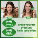 Eersida 100 Pcs Mental Health Awareness Items Bulk Green Mini Football Textured Rough Strips Football Stickers for Fundraiser Gifts