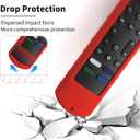 for 2023 Fire TV Stick 4K Max (2nd Gen) /Omni Series/Insignia/Toshiba/Fire TV 2-Series/4-Series- Alexa Voice Remote Control Silicone Cover with LanyardLuminous Green+Luminous Blue