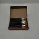 Crtiin 60 Pcs Paint Brush for Acrylic Painting Paintbrushes Bulk Artist Brush for Detail Watercolor Oil Art(Black, 1/ 2 Inch)