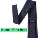 Men's Classic Patterned Necktie Set for Formal Business and Wedding with Pocket Square Tie Clip (44-blue Tartan)