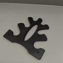 AUXSOUL 1 Pack Dumbbell Rack Stand, 3 Tier Dumbbell Bracket Free Hand Weight Tower Stand for Home Gym Organization, Holds 3/5/8 LB (Weights Not Included)