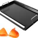 6787 Full Size Griddle Inserts for Weber GS4 Spirit I & II 300 Series Flat Top Grill Plate with Handles for Weber Spirit 2 E310 E330 E320 E330, S310 S315 Grill Parts