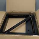 18x18 Bolted Structural Steel Mounting Brackets for underbody Truck Tool Box, Set of 3- Black