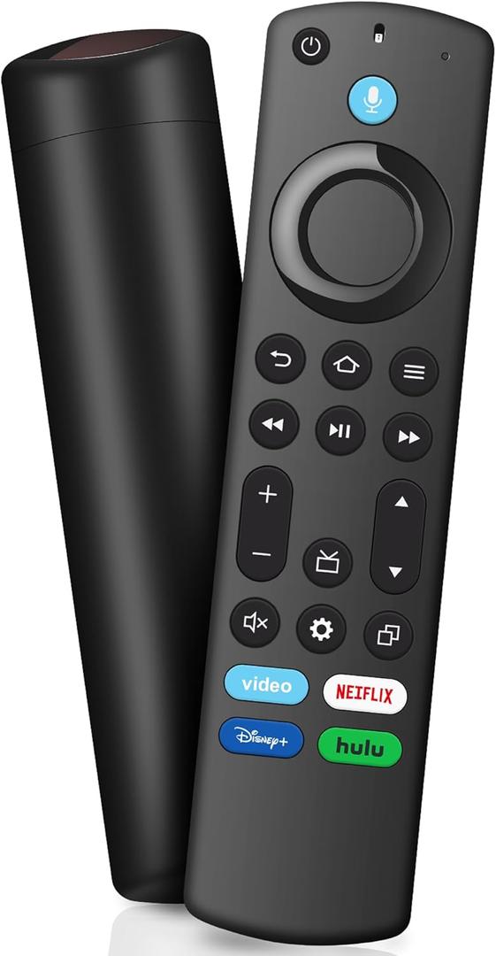 Replacement Voice Remote Control for All Fireseries TV Remote, Fit for TV Cube/Stick 4K Max/Stick 4K(1st/2nd Gen), Firestick (2nd/3rd Gen)/Lite/HD, Fit for Hisense, Toshiba/Pioneer Smart TVs