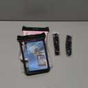 Large Waterproof Phone Pouch, Floating Waterproof Pouch for iPhone 17 16 15 14 13 12 Pro Max Galaxy S25 S24 S23, Adjustable Lanyard, IPX8 Waterproof Bag for Beach Cruise Swimming Rafting Boating