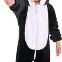 OLAOLA Baby Animal Costume Onesie, Unisex Toddler Romper, Plush Dress Up Infant Outfits Halloween Cosplay Jumpsuit (12-18 Months/Height 29"-31", Penguin)