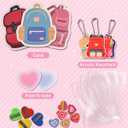 144Pcs 24 Pack Class Rewards for Kids Classroom,Easter Basket Stuffers,with Acrylic Keychain,Greeting Card,Post-it notes,Eraser,Pencil Sharpener,Packaging bag,Party Favor for Easter Gift Exchange