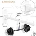Mooche Swing Clothes Hanger Rack, Garment Racks Folding Clothes Bar Wall Mounted, 180°Rotation Laundry Drying Rack 304 Stainless Steel Space Saving for Laundry Room Bedroom Balcony, 9.45" Long