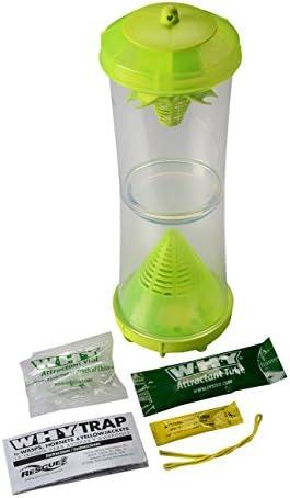 RESCUE! WHY Trap for Wasps, Hornets, & Yellowjackets Hanging Outdoor Trap - Pack Of 1