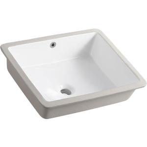 20 Inch Rectangle Undermount Bathroom Sink 19.5" X 15.9" Under Counter Vanity Sink Opening Size 17.5" x 13.78" White Porcelain Basin Sink Lavamanos Para Baos