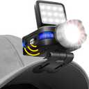 ISUNMEA Hard Hat Clip Lights, 800lm Rechargeable Clip on Cap Lights, 180 Adjustable Waterproof Bright Headlamp Flashlight Led Hat Light for Running, Fishing, Camping, Hunting, Working