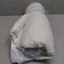 Amazon Basics Hypoallergenic Quilted Plush and Breathable Mattress Topper Pad, 18 Inches Deep, Queen, White