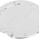 X AUTOHAUX Silver Tone Car Gas Tank Cap Fuel Filler Door Cover for Ford F150 2009-2014