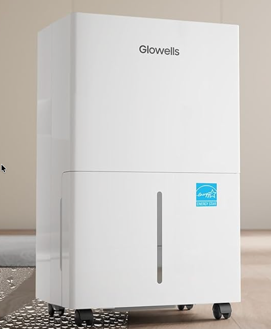 6500 Sq.Ft Energy Star Dehumidifier for Basement, 120 Pints Home Dehumidifier with Drain Hose for Large Room Crawl Space, Dehumidifiers with Smart Humidity Control, 1.32 Gal Water Tank, Auto Defrost