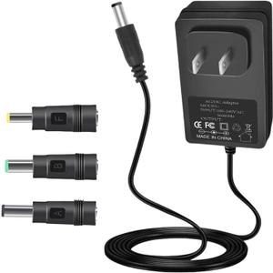 15V 2A Power Supply Charger Cable (Input AC 100V-240V, Output DC 15 Volt 2 Amp 30 Watt) Adapter Transformer Converter DC 5.5mm x 2.1mm/5.5mm x 2.5mm Extra Long 6.6FT