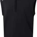 M MAELREG Golf Vests for Men Dry Fit Lightweight Moisture Wicking Performance Sports Breathable Golf 1/4 Zip Pullover Men (Small, Black)