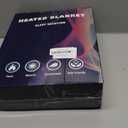 MAXEVE Heated Blanket Electric Throw 50"x60" Soft Double Sided Sherpa Heating Blanket with 8 Fast Heating Levels & 1-8H Auto-Off,Over-Heat Protection,Machine Washable,ETL Certification, Dusty Blue