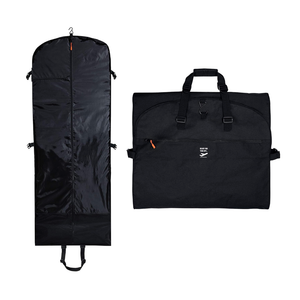 Trifold 66 Inch Women Travel Garment Bag With 7 pockets | Extra Long Wedding Dress, Formal, Evening, Ball Gown | Hanging, Breathable, Foldable | Full Length Traveling Clothes Carry On