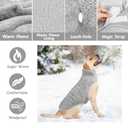 Malier Dog Winter Coat, Reversible Fleece Dog Cold Weather Coats, Windproof Warm Snow Puppy Jacket Vest Pet Clothes for Small Medium Large Dogs (Gray, XX-Large)