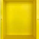 Shower Niche Ready for Tile 16" ×14" × 4" Bathroom Recessed Shower Niche Rectangle Leak Proof Shower Shelf Organizer for Shampoo & Toiletry Storage Yellow. Dirty