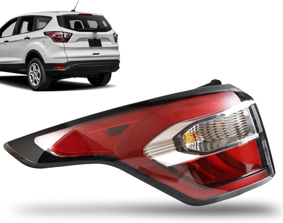 Tail Light Assembly Outer Compatible With 2017 2018 2019 Ford Escape Kuga Left Driver Side aillight Rear Lamp Replaces GJ5Z-13405-C