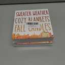 2 x Fall Home Decor, Autumn Wooden Sign Decor Desk Sign Sweater Weather Wooden Block Sign Rustic Home Shelf Wall Decoration