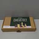 Magnetic Travel Chess Set for Kids and Adults. Portable 12" x 12" Chess Board Game for Beginner & Advance Players. Chess Sets for Adults with 2 Extra Queens & 2 Storage Bags for Chess Pieces.