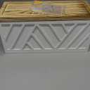 Paper Towel Dispenser Wall Mount, Paper Towel Holder Wall Mounted with Lid, Solid Wood Commercial C-Fold, Z-Fold, Trifold Hand Paper Towel Holder Dispenser Hand Towel Holder for Bathroom Kitchen Decor,1pcs-white