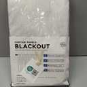 INOVADAY Total Blackout Curtains for Bedroom, Black Out Curtains 84 Inch Long, Clip Rings Linen Blackout Drapes, Thermal Insulated Room Darkening for Living Room, 2 Panels - Beige,W50xL84