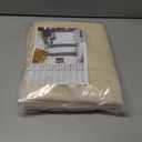 YoungsTex Linen Semi Sheer Curtains 63 Inch Length - Light Filtering Drapes with Back Tab Rod Pocket Lightweight for Living Room Window, Chamapgne, 2 Panels, 52 X 63 Inch (Champagne)