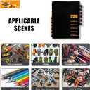 BULL TOOLS Tool Pouch 100% Cotton Canvas 16 oz Tool Organizer Bag, Wrench Holder Pouch, Multi-Purpose Wrench Organizer Bag, Heavy Duty Plastic Zipper - Pack of 6 - (Tools are not Included) (Assorted Color 1)