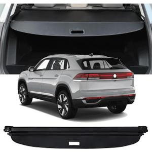 Retractable Cargo Cover Compatible with 2020-2025 2026 VW Volkswagen Atlas Cross Sport Trunk Security Cover Shielding Shade Privacy Screen