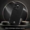 Cocomii - Rectangle Case Compatible with iPhone 16 Pro - Compatible with MagSafe, Carbon Fiber Texture, Aramid Pattern, Glossy, Magnetic Phone Case for iPhone 16 Pro 6.3 inch, Black