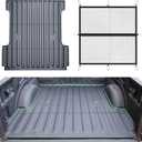 Truck Bed Mat for 2015-2025 Ford F150 Include F150 Lightning 2022-2025 (5.5FT, 67.1 inch), All Weather Protection TPE Heavy Duty F150 Accessories,Rubber Truck Bed Liner,Black