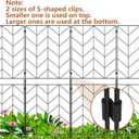 YBING Tall Decorative Garden Fence, 10 Pack Garden Fencing, 38in (H) x 10Ft (L) Rustproof Metal Fence Border, Animal Barrier for Dog, Border Panel Fencing, Fence No Dig for Patio Flower Bed Landscape