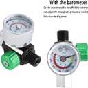 ENDOZER Oil Water Separator, Air Filter with Pressure Gauge, Pressure Regulator for Air Spray Gun, G1/4" Inlet and Outlet