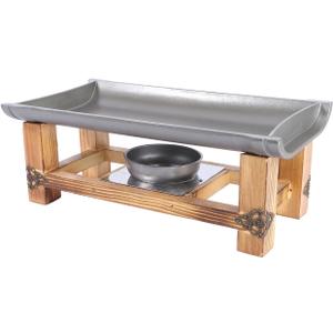 Cabilock Non-Stick Barbecue Tray 11.81X5.51X3.93In Portable Japanese Style Grill Pan for Indoor Outdoor Multifunctional Use Easy Clean