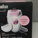 Braun Silk-épil 3 3-270, Epilator for Women for Long-Lasting Hair Removal, 20 Tweezer system, Smartlight Technology, Massage rollers, Shaver and Trimmer Head Included