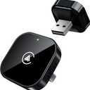 Teeran 2 in 1 Wireless CarPlay and Android Auto Adapter, Easy Setup Plug and Play, Fast Seamless Use Supports 1000+ Car's with Built-in Wired Car Play/Android Auto, Compact Sleek Design Car Adapter (Black)