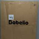 Babelio Baby Gate for Stairs, Kitchen & Doorways, No Bottom Bar| One-Handed Operation| Auto-Close| Hardware Mount (Drill Needed) Safety Dog/Pet Gate (Black - B17, 26-43" W, 28" H)