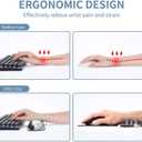 Keyboard Wrist Rest and Mouse Wrist Rest Support Padded Memory Foam Set, Durable Non-Slip Base for Computer Laptop Office Accessories,Ergonomic Mouse Pad Cute Cowhide Brown Black Cow