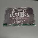 8 X 12" Inches Wooden Bar Sign Wedding Sign, Bar Signs For Home Bar Bar Decorations For Home The Hangover Is On You Cheers! Bars Wall Decor Bar Wall Art, Bar Accessories (Wood Color)- C10